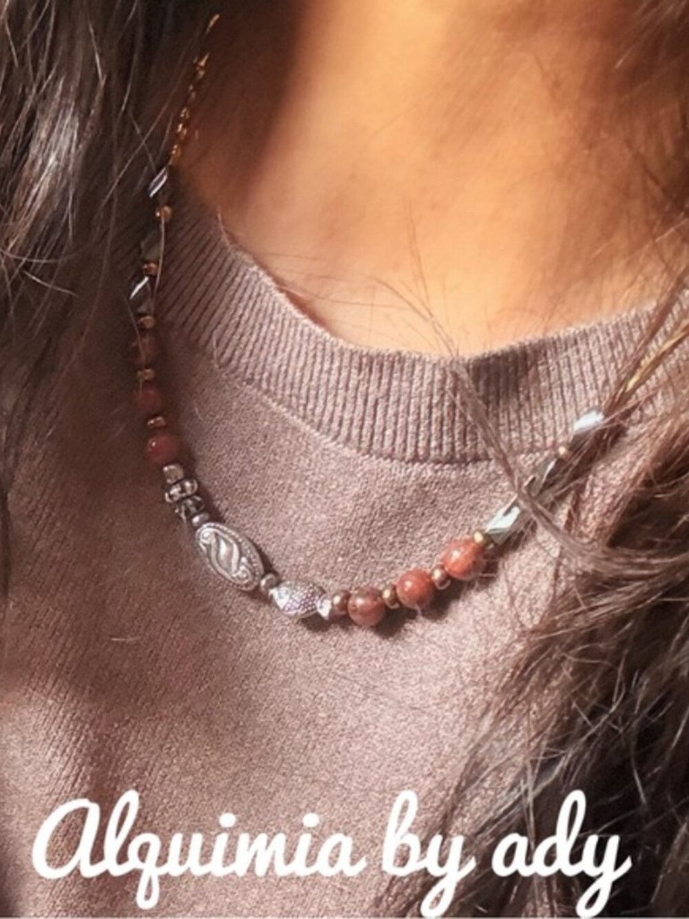 Handmade Red Turquoise Necklace — Courage & Clarity